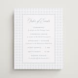 "Coastal Charm" - Schedule Signs in Dusty Blue by Jennifer Postorino - Front