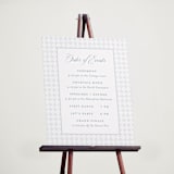 "Coastal Charm" - Schedule Signs in Dusty Blue by Jennifer Postorino - In Use