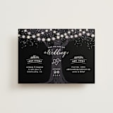 "Garden Lights" - Save the Dates in Midnight by Hooray Creative - Front