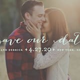 "Meet in the Middle" - Save the Dates in Sky by Lauren Chism - Detail