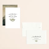 "Olive Branch" - Save the Dates in Olive by Wildfield Paper Co - Assembled