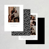 "Ivory Details" - Save the Dates in Smoke by Jennifer Wick - Back of Card Options