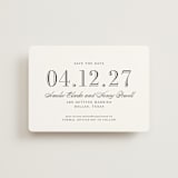 "Hepburn" - Save the Dates in Tuxedo by Megan Davis - Front