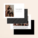 "Between the Lines" - Save the Dates in Blazer by Fine and Dandy Paperie - Back of Card Options