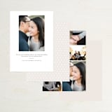 "Classic Floral" - Save the Dates in Cream by Alethea and Ruth - Back of Card Options