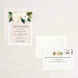 "Classic Floral" - Save the Dates in Cream by Alethea and Ruth - Assembled