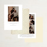 "Inked" - Save the Dates in Parchment by GeekInk Design - Back of Card Options