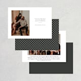 "Classically Stated" - Save the Dates in Charcoal by Roxy Cervantes - Back of Card Options