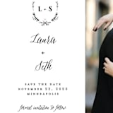 "Always" - Save the Dates in Blush by Susan Brown - Detail