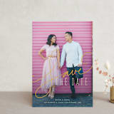 "Signature" - Save the Dates in Antique by Jessica Williams - Front