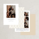 "Signature" - Save the Dates in Antique by Jessica Williams - Back of Card Options