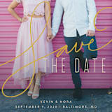 "Signature" - Save the Dates in Antique by Jessica Williams - Detail