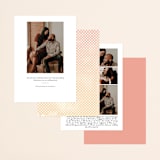 "Masked Wash" - Save the Dates in Passion Fruit by Rebecca Bowen - Back of Card Options