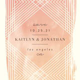 "Masked Wash" - Save the Dates in Passion Fruit by Rebecca Bowen - Detail