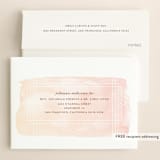 "Masked Wash" - Save the Dates in Passion Fruit by Rebecca Bowen - FREE Recipient Addressing