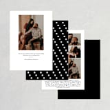 "Date Check" - Save the Dates in Noir by Up Up Creative - Back of Card Options