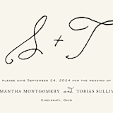 "Estate" - Save the Dates in Ivory by Kim Dietrich Elam - Detail