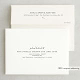 "Estate" - Save the Dates in Ivory by Kim Dietrich Elam - FREE Recipient Addressing