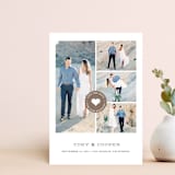 "Stamped Heart" - Save the Dates in Mocha by Stacey Meacham - Front