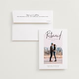 "City Love" - Save the Dates in Snow by John Paul - Save the Date with Envelope
