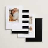 "Baseline" - Save the Dates in Midnight by Alethia Frye - Back of Card Options