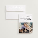 "Baseline" - Save the Dates in Midnight by Alethia Frye - Save the Date with Envelope