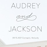 "Forever And" - Save the Dates in Black Tie by Kim Dietrich Elam - Detail