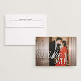 "Love Song" - Save the Dates in Snow by Pixel and Hank - Save the Date with Envelope