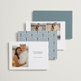 "Curved Date" - Save the Dates in Pearl by Brooke Chandler - Back of Card Options