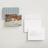 "Curved Date" - Save the Dates in Pearl by Brooke Chandler - Assembled