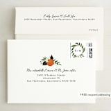 "Orange Blossoms" - Save the Dates in Pearl by Susan Moyal - FREE Recipient Addressing
