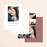 "Lovely Bloom" - Save the Dates in Rust by Cole Dawn Peachey - Back of Card Options