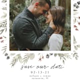 "Lovely Bloom" - Save the Dates in Rust by Cole Dawn Peachey - Detail