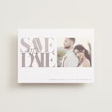 "Serifs" - Save the Dates in Stone by GeekInk Design - Front