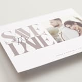 "Serifs" - Save the Dates in Stone by GeekInk Design - Detail
