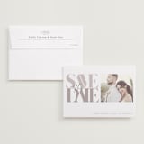 "Serifs" - Save the Dates in Stone by GeekInk Design - Save the Date with Envelope