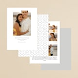 "Bottom Line" - Save the Dates in Vanilla by Jennifer Wick - Back of Card Options