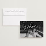 "Vintage Trip" - Save the Dates in Snow by Inkblot Design - Save the Date with Envelope