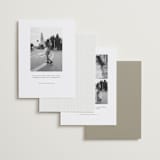 "Calia" - Save the Dates in Paris Rain by Jennifer Postorino - Back of Card Options