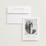 "Calia" - Save the Dates in Paris Rain by Jennifer Postorino - Save the Date with Envelope
