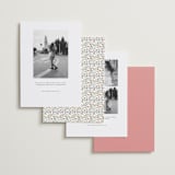 "Monogramed" - Save the Dates in Blush by Susan Moyal - Back of Card Options