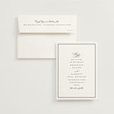 "Overlapping" - Save the Dates in Noir by Amy Kross - Save the Date with Envelope