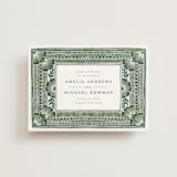 "Block Print Frame" - Save the Dates in Fern by Katharine Watson - Front