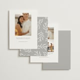 "Everly" - Save the Dates in Snow by Hooray Creative - Back of Card Options