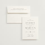"Everly" - Save the Dates in Snow by Hooray Creative - Save the Date with Envelope