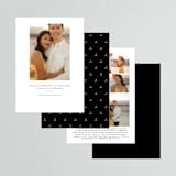 "Simple Modern" - Save the Dates in Onyx by Erin Deegan - Back of Card Options