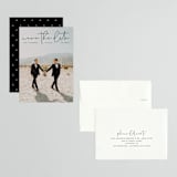 "Simple Modern" - Save the Dates in Onyx by Erin Deegan - Assembled