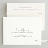 "Simple Modern" - Save the Dates in Onyx by Erin Deegan - FREE Recipient Addressing