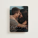 "Because of you" - Save the Dates in Marshmallow by Lea Delaveris - Front