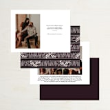 "Slated Forever" - Save the Dates in Plum by GeekInk Design - Back of Card Options